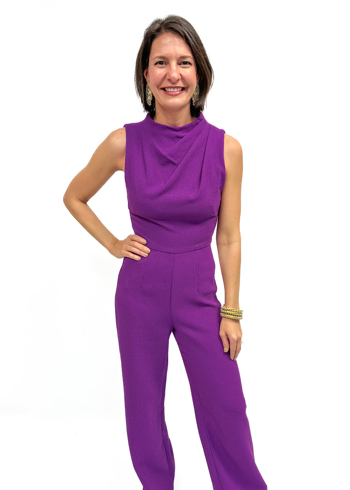 Black Halo Corrine Jumpsuit - Hyacinth - Gabrielle's Biloxi