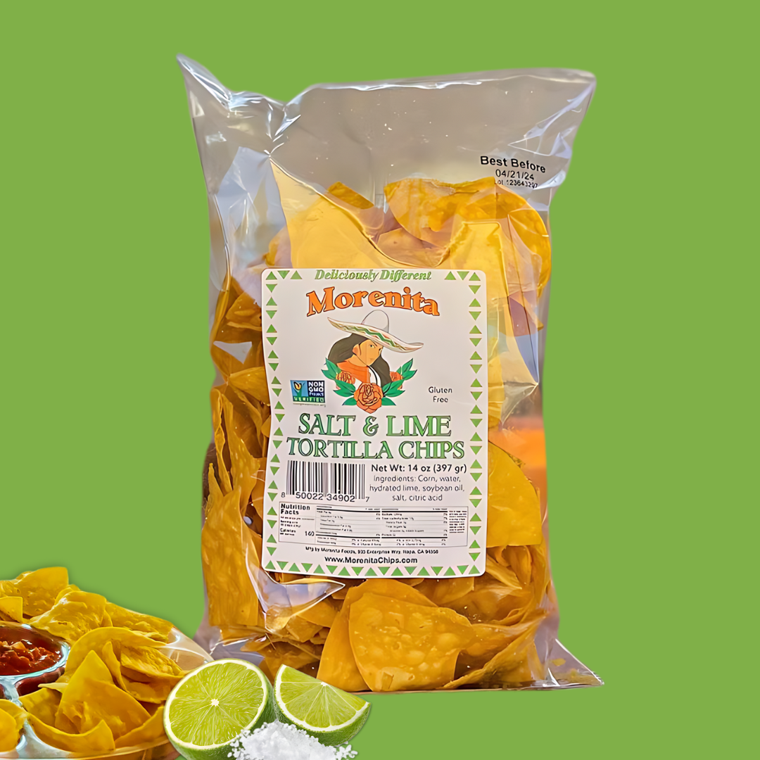 Salt & Lime Artisan Corn Tortilla Chips -  Gluten Free