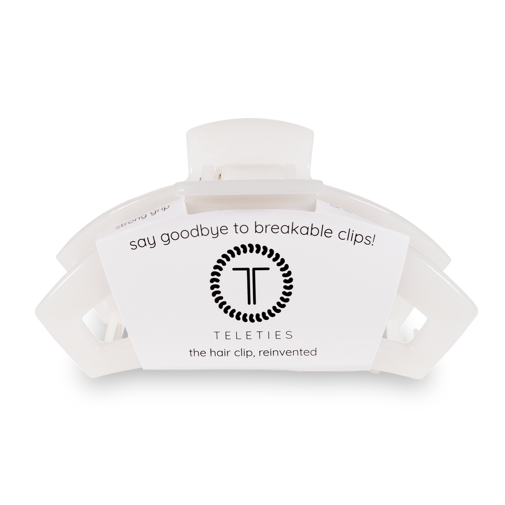 Open Coconut White Large Hair Clip - Gabrielle's Biloxi