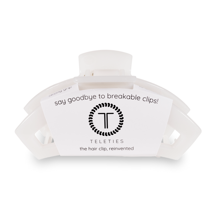 Open Coconut White Large Hair Clip - Gabrielle's Biloxi