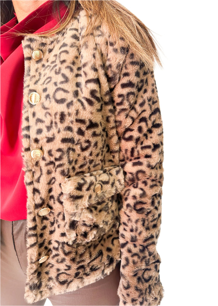 Bishop + Young Victoria Faux Fur Jacket - Leopard