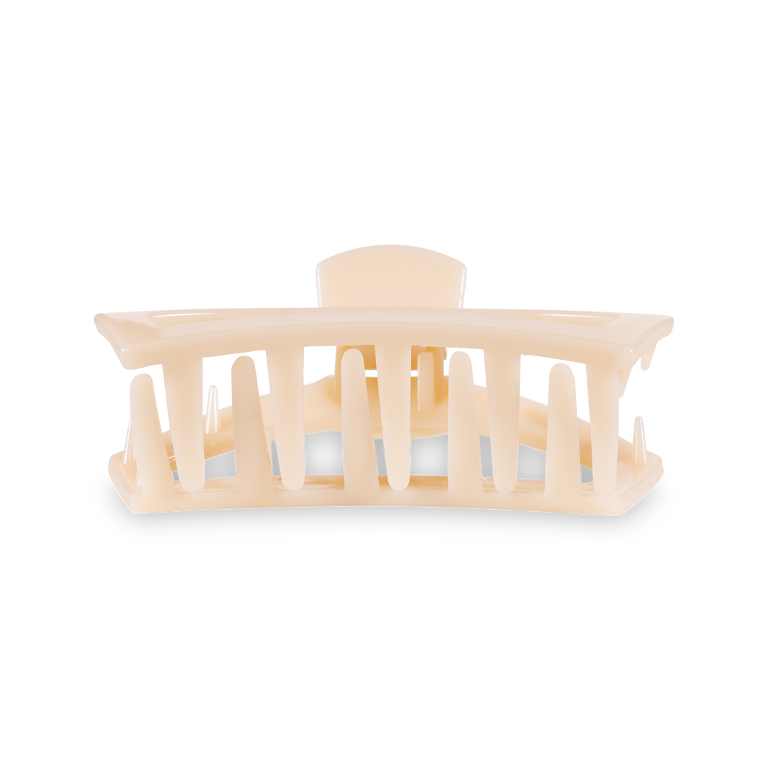 Open Almond Beige Medium Hair Clip - Gabrielle's Biloxi