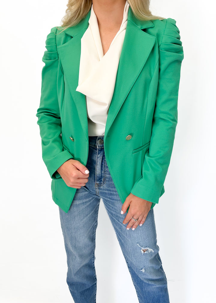 Emily McCarthy Bradshaw Blazer - Ming Green