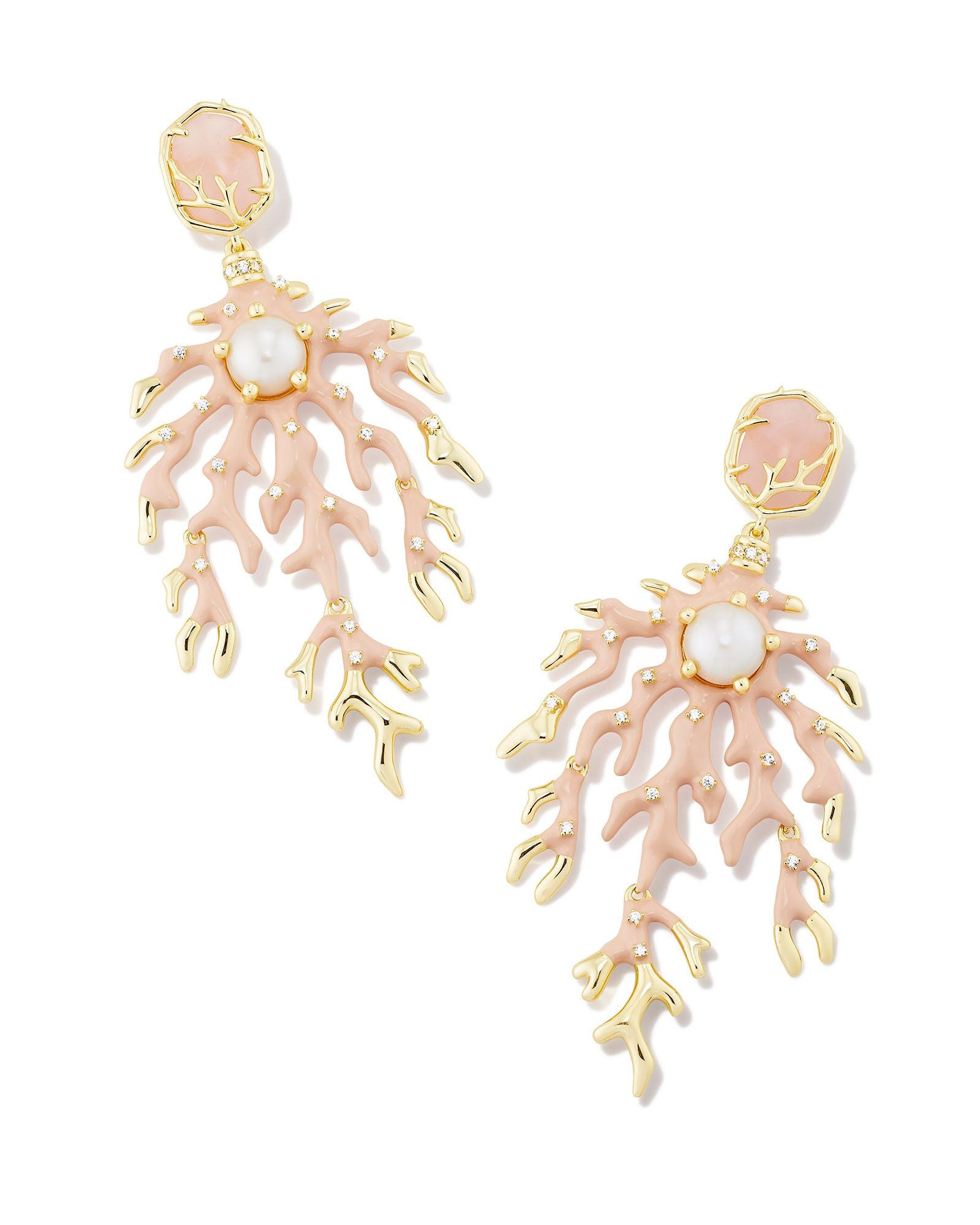 Blush statement earrings shop