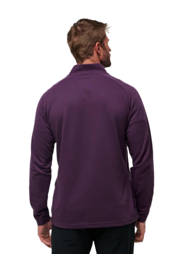 Travis Mathew Upgraded Quarter Zip - Plum