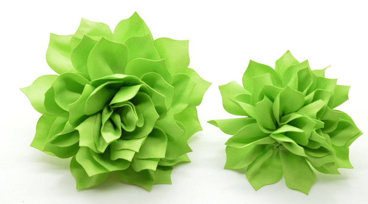 Cruz & Regis Neon Green Fluffy Flower