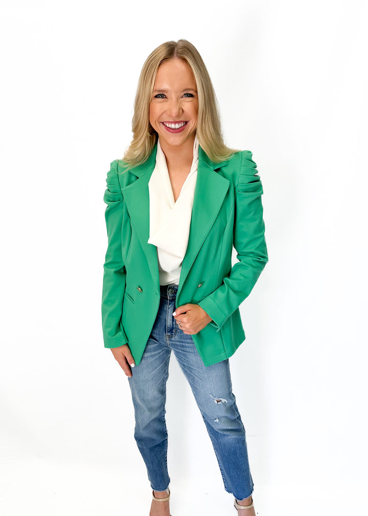 Emily McCarthy Bradshaw Blazer - Ming Green