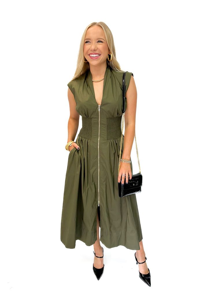 Naya Dress - Olive