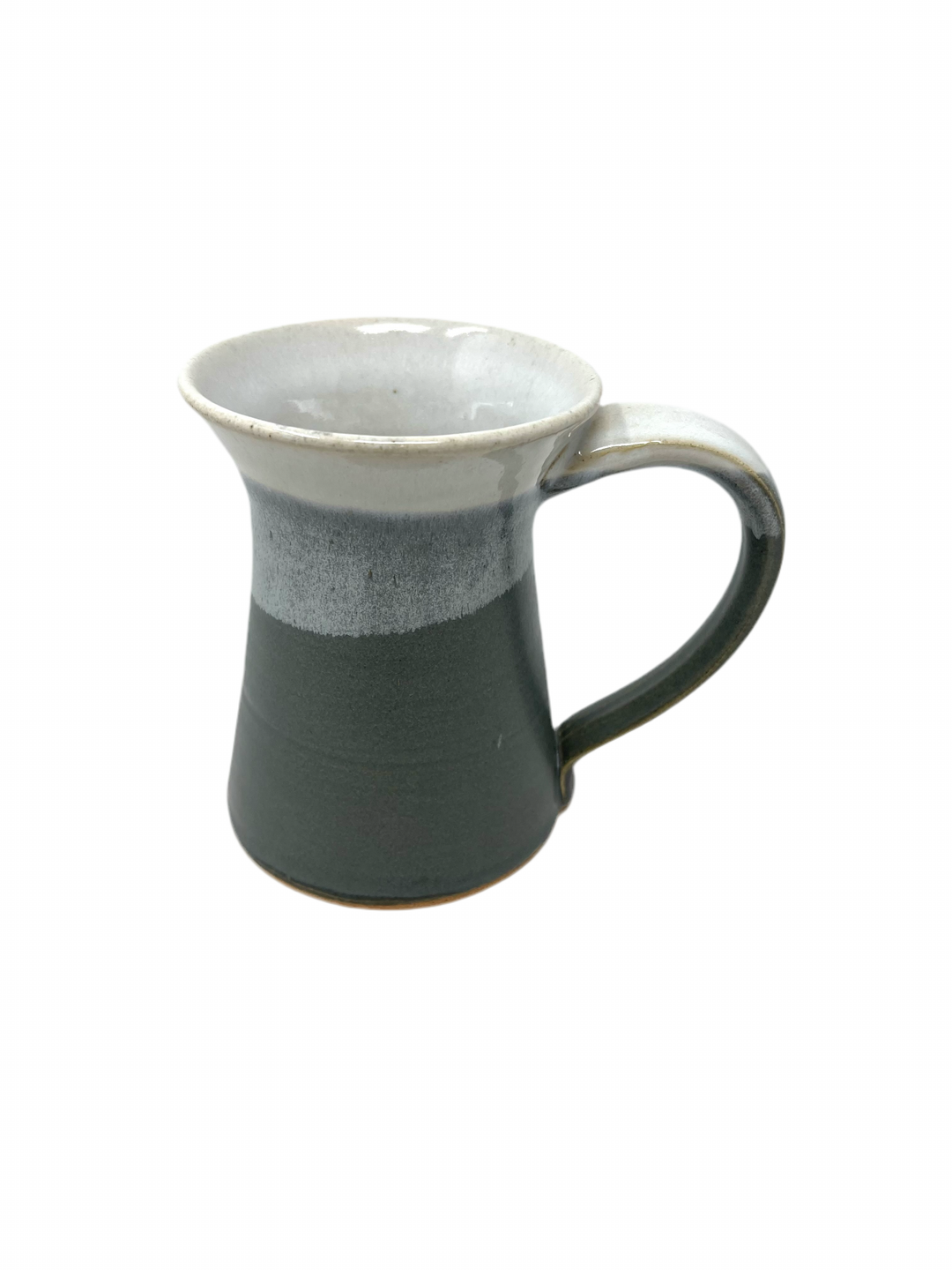 Dock 6 Pottery Handmade Clay Coffee Mug - Grey & White