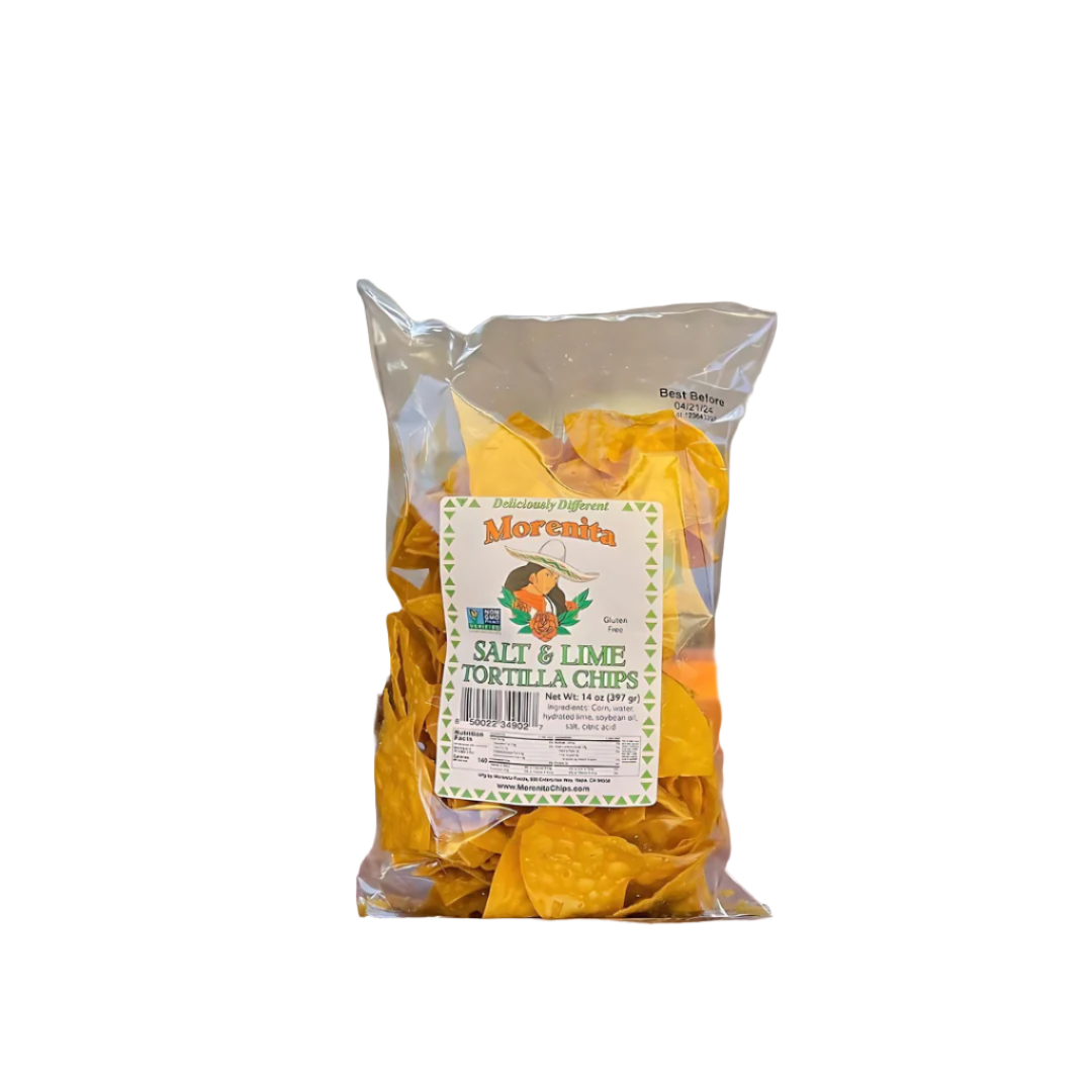 Salt & Lime Artisan Corn Tortilla Chips -  Gluten Free