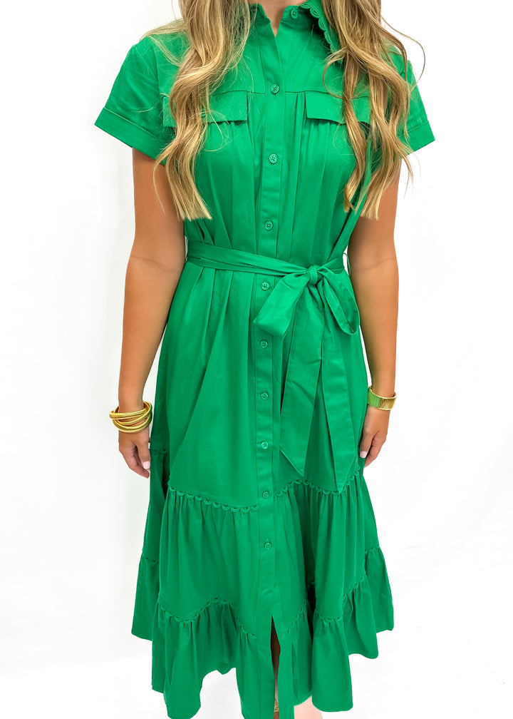 Alden Adair Rachel Dress - Emerald