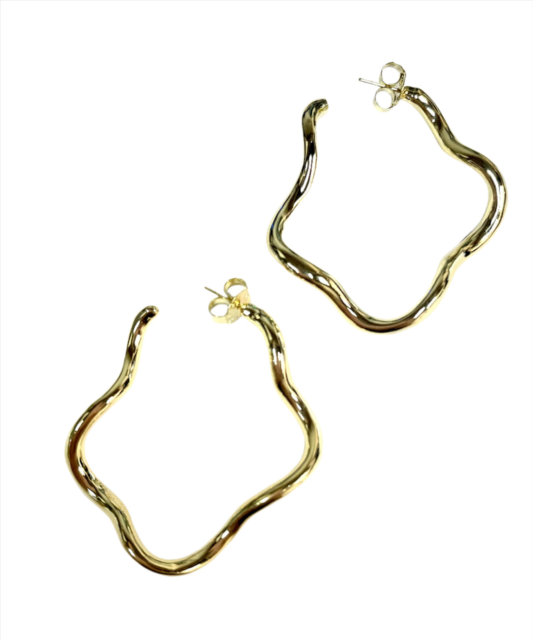 Sheila Fajl Wiggle Wiggle Hoops - Shiny Gold