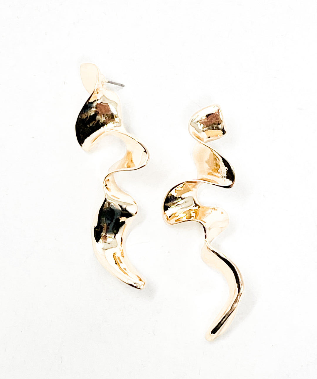 Zig-Zag Swirl Drop Earrings - Gabrielle's Biloxi