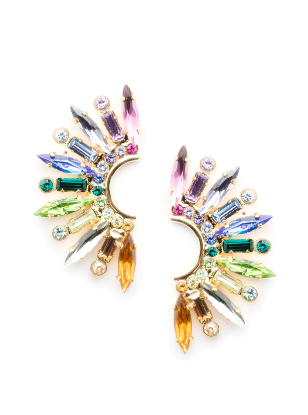 Sorrelli Esmeray Statement Earring - Bright Gold Prism - Gabrielle's Biloxi