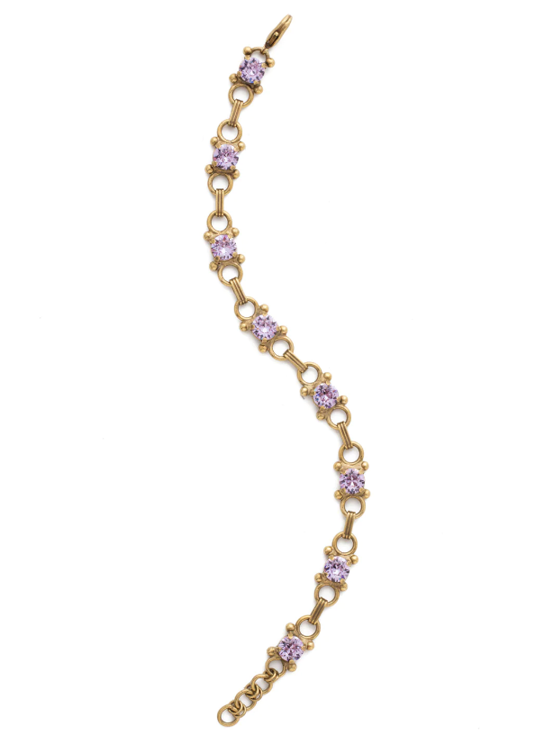 Sorrelli Mini Eyelet Line Bracelet - Violet - Gabrielle's Biloxi