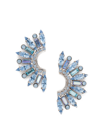 Sorrelli Esmeray Statement Earring - Palladium Windsor Blue - Gabrielle's Biloxi