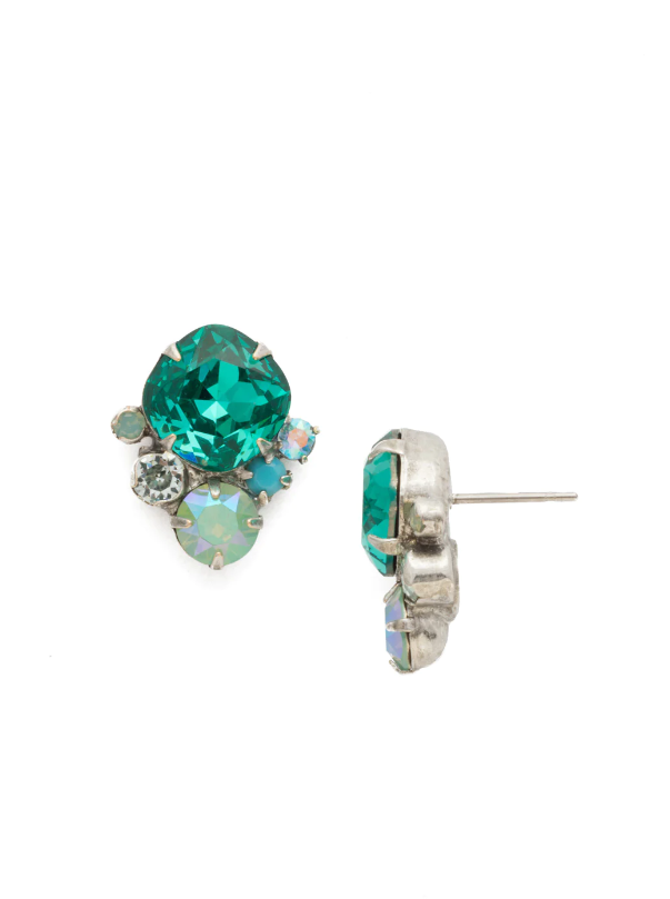 Sorrelli Sitting Pretty Stud Earrings - Sweet Mint - Gabrielle's Biloxi