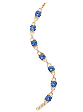 Sorrelli Eyelet Line Tennis Bracelet - Sapphire - Gabrielle's Biloxi