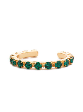 Sorrelli Riveting Romance Cuff Bracelet - Emerald - Gabrielle's Biloxi