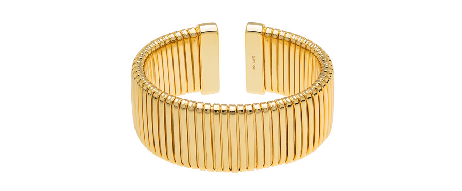 Janis Savitt Large Open Back Cobra Bracelet - Gold - Gabrielle's Biloxi