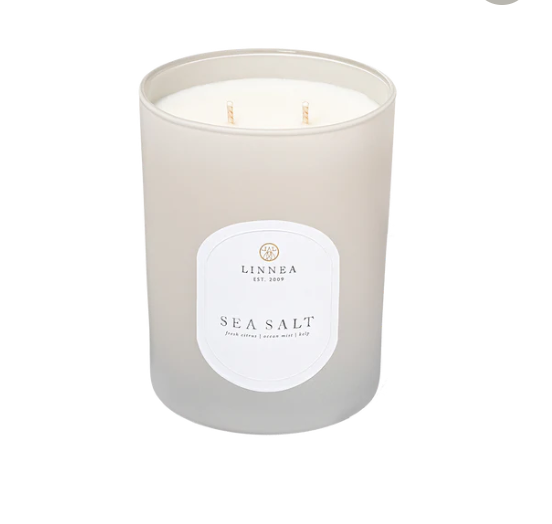 Linnea 2-wick Candle - Sea Salt - Gabrielle's Biloxi