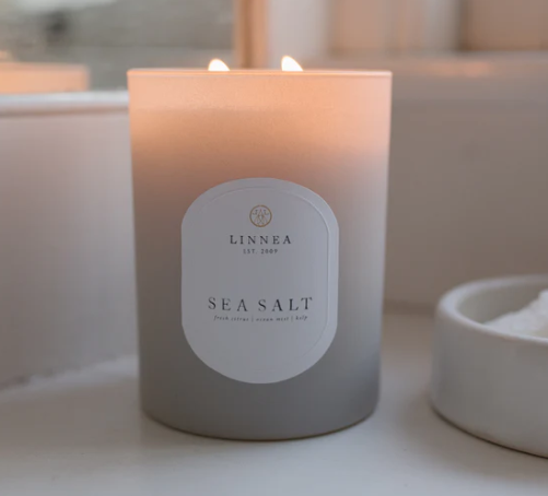 Linnea 2-wick Candle - Sea Salt - Gabrielle's Biloxi