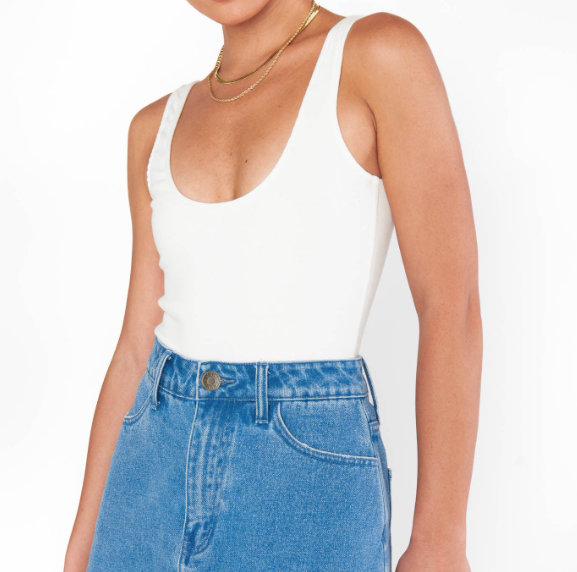 MUMU Tobi Bodysuit with Shelf Bra - Gabrielle's Biloxi