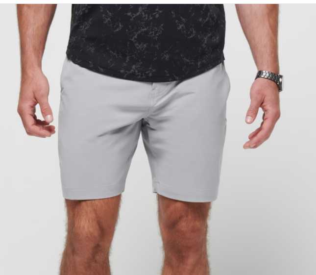 Travis Mathew Tech Chino Short - Heather Steel - Gabrielle's Biloxi