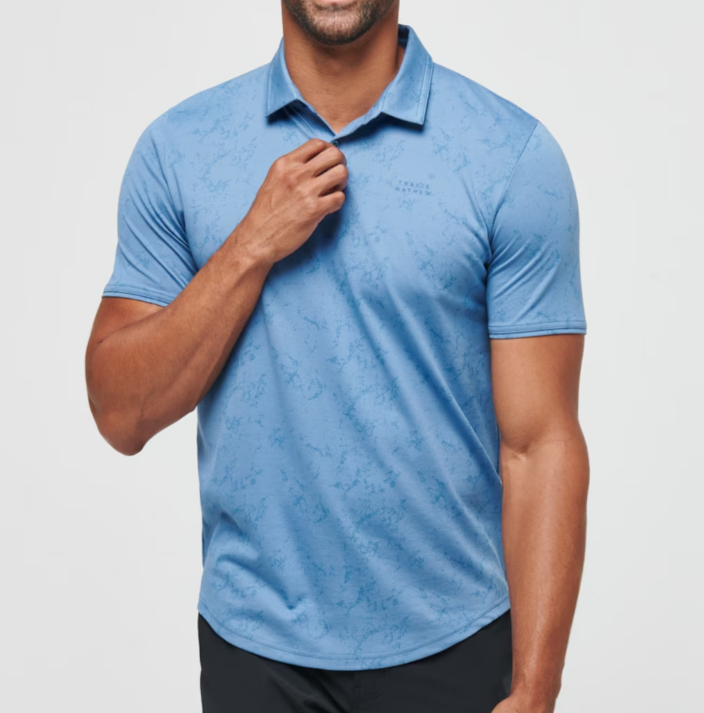 Travis Mathew Warmer Tides Scoop Polo - Coronet - Gabrielle's Biloxi