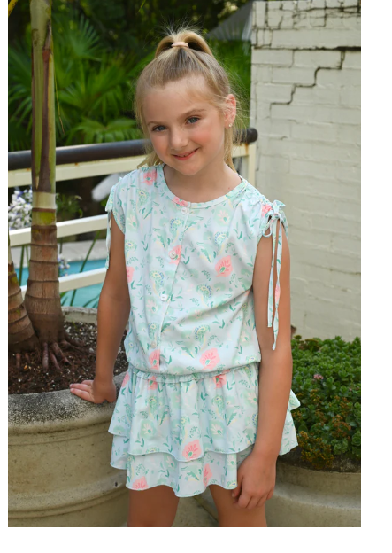 Girls Scottie Skirt - Pastel Paisley - Gabrielle's Biloxi