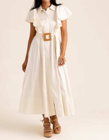 Alden Adair Rose Dress - Ivory - Gabrielle's Biloxi