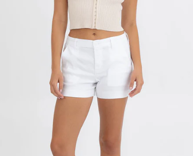 Level 99 Jolene Linen Short - Stillwater - Gabrielle's Biloxi