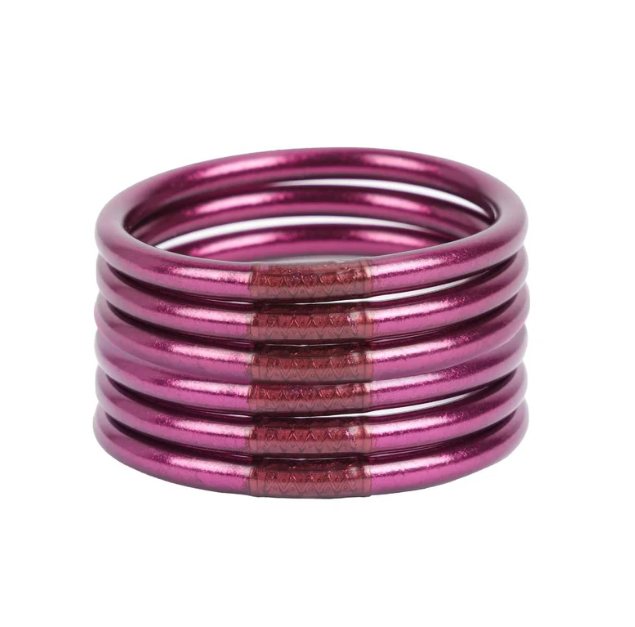 BuDhaGirl  All Weather Bangles - Amethyst - Gabrielle's Biloxi