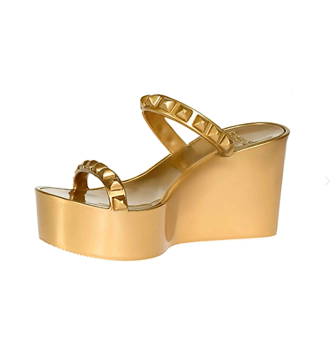 Carmen Sol Tonino Mid Wedge - Metallic Gold