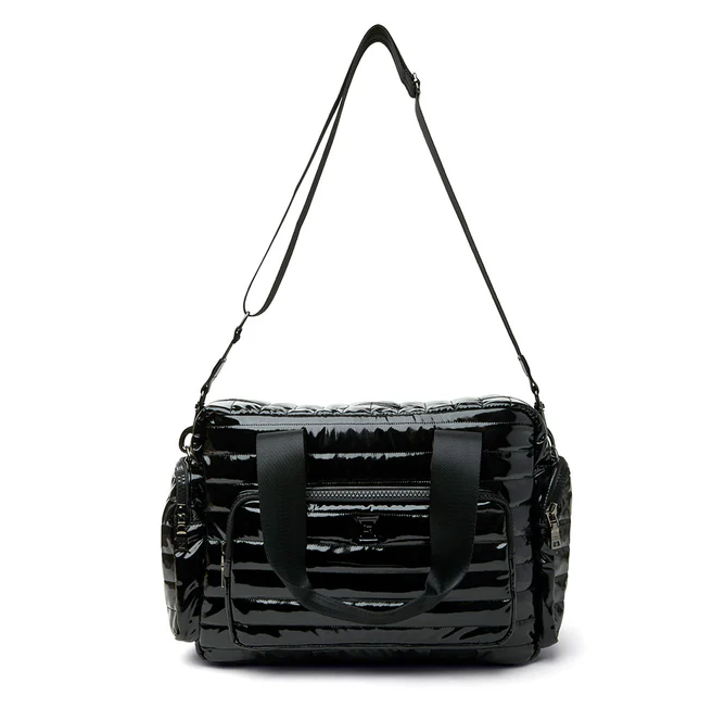 Think Royln Voyager Travel Bag - Black Patent