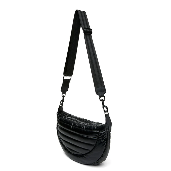 Think Royln Elton Hobo Cross Body (Black on Black) - Pearl Black