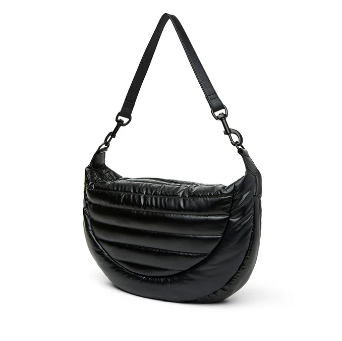 Think Royln Elton Hobo Cross Body (Black on Black) - Pearl Black