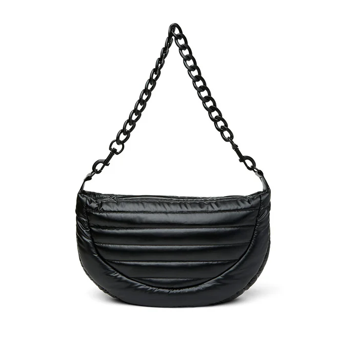 Think Royln Elton Hobo Cross Body (Black on Black) - Pearl Black