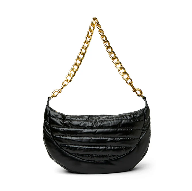 Think Royln Elton Hobo Cross Body (Gold Chain) - Pearl Black