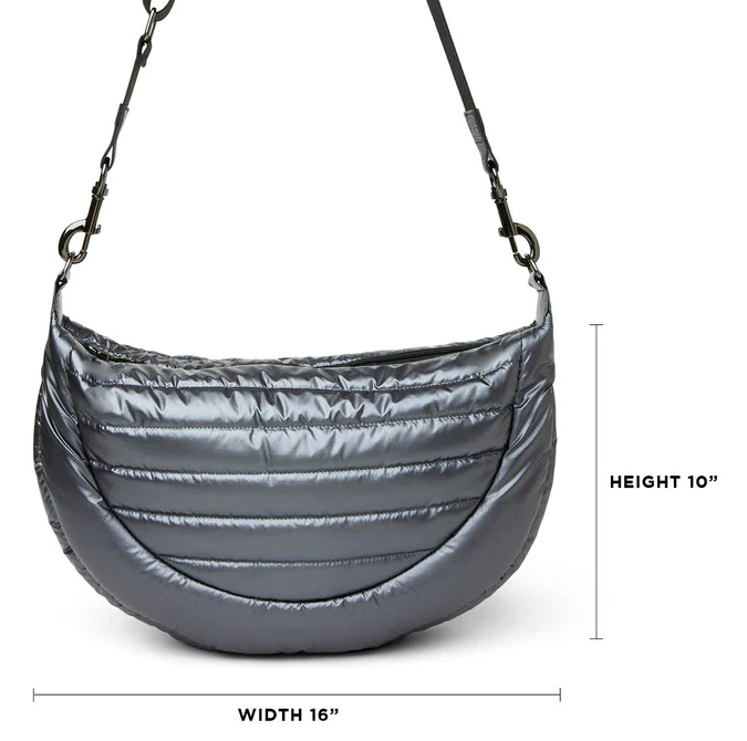 Think Royln Elton Hobo Cross Body - Pearl Grey