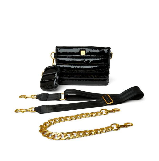 Think Royln Downtown Cross Body - Black Patent