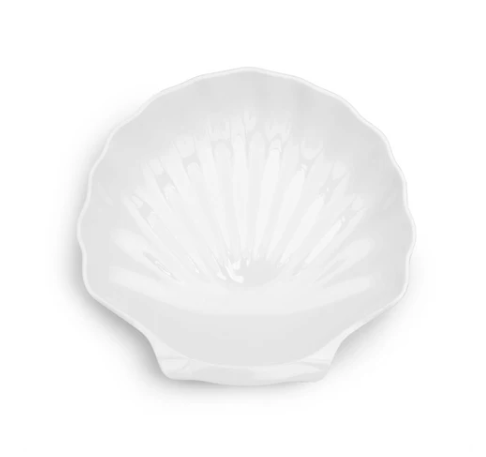 White 16" Shell Melamine Serving Platter