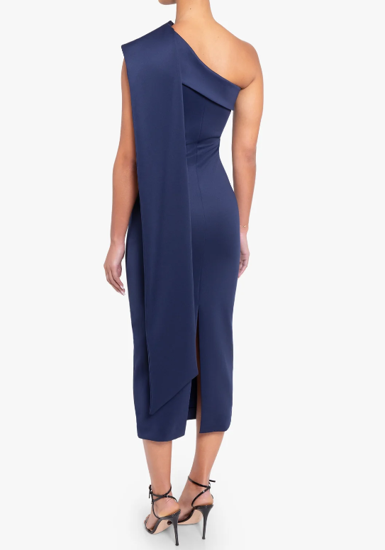 Black Halo Dolores Cocktail Midi - Pacific Blue