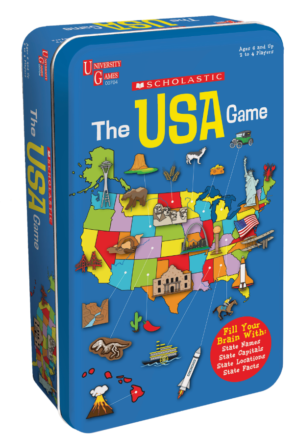 Scholastic USA Game Tin