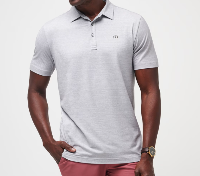 Travis Mathew The Heater Polo - Heather Microchip