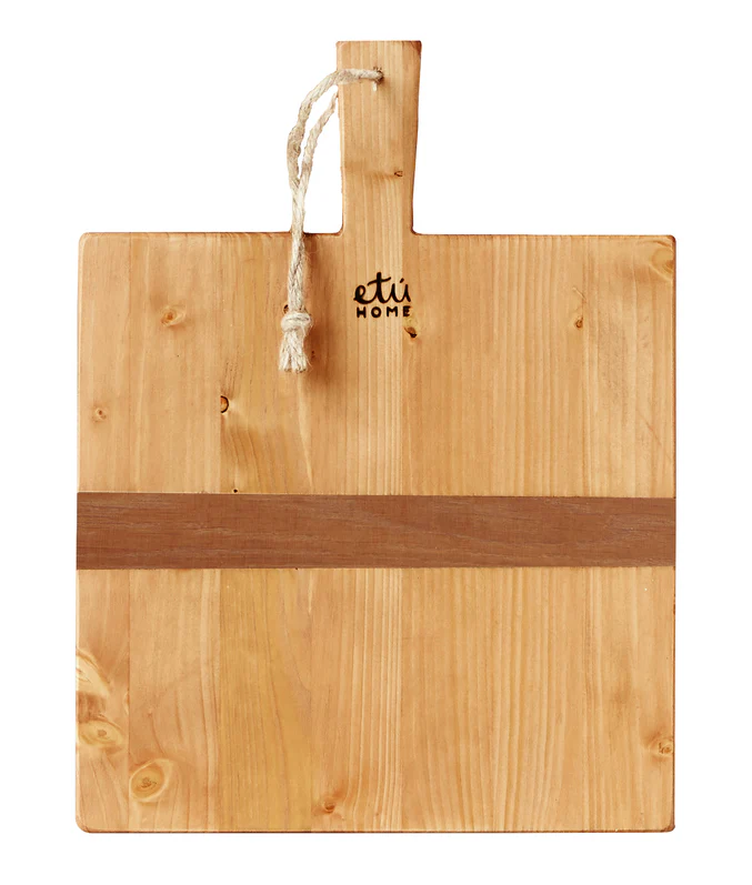 Square Pine Charcuterie Board, Small