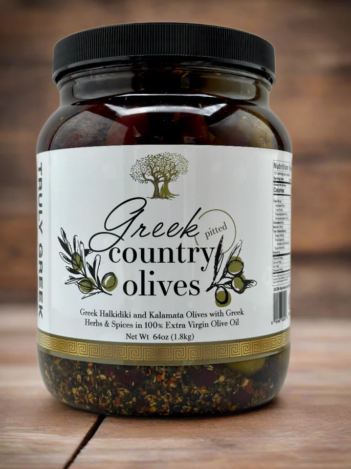 Greek Country Olive Mix - 1/2 Gallon