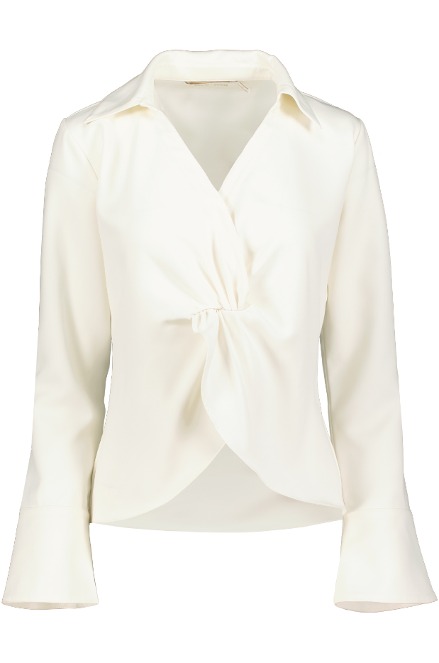 Bishop + Young Spencer Twist Front Blouse - White