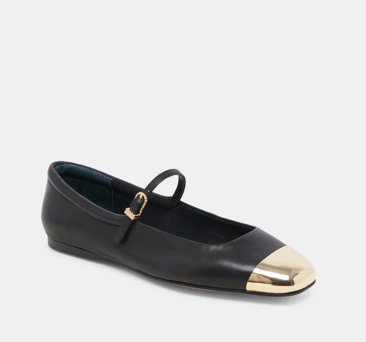 Dolce Vita Reyes Toe Cap - Black Leather