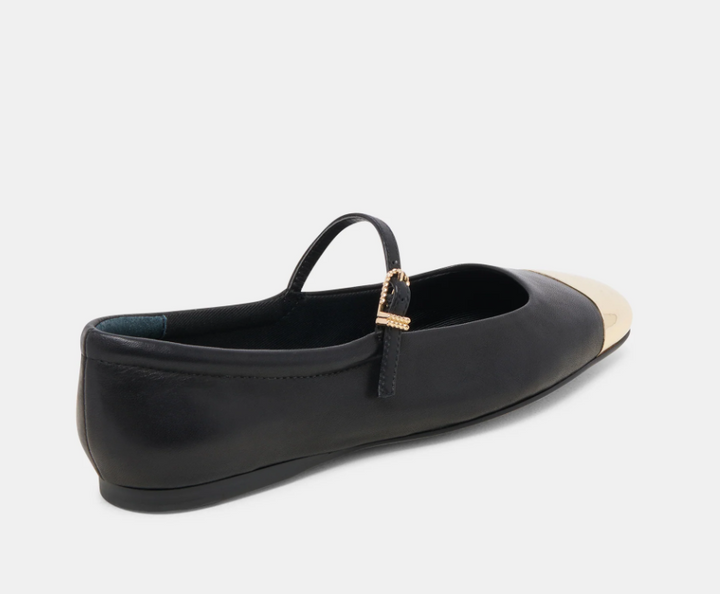 Dolce Vita Reyes Toe Cap - Black Leather